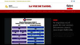 What Lavozdetandil.com.ar website looked like in 2021 (3 years ago)