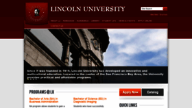 What Lincolnuca.edu website looked like in 2021 (3 years ago)