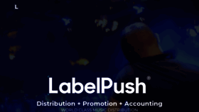 What Labelpush.com website looked like in 2021 (4 years ago)