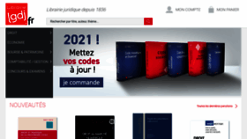 What Lgdj.fr website looked like in 2021 (3 years ago)