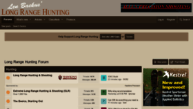 What Longrangehunting.com website looked like in 2021 (3 years ago)