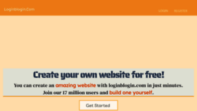 What Loginblogin.com website looked like in 2021 (3 years ago)