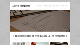 What Latextemplates.com website looked like in 2021 (3 years ago)