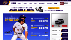 What Lsusports.net website looked like in 2021 (3 years ago)