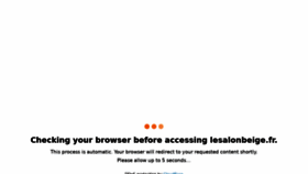 What Lesalonbeige.fr website looked like in 2021 (3 years ago)
