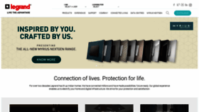 What Legrand.co.in website looked like in 2021 (4 years ago)