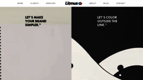 What Litmusbranding.com website looked like in 2021 (3 years ago)