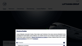 What Lufthansagroup.com website looked like in 2021 (3 years ago)