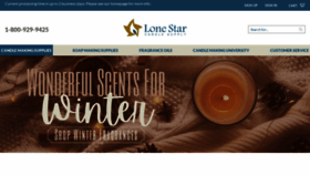 What Lonestarcandlesupply.com website looked like in 2021 (3 years ago)