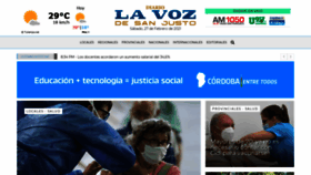 What Lavozdesanjusto.com.ar website looked like in 2021 (3 years ago)