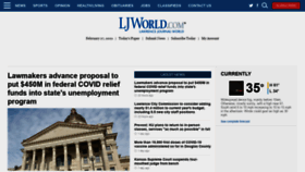 What Ljworld.com website looked like in 2021 (3 years ago)