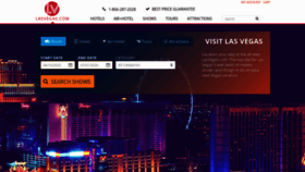 What Lasvegas.com website looked like in 2021 (3 years ago)