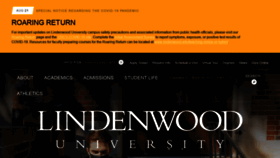 What Lindenwood.edu website looked like in 2021 (3 years ago)