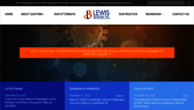 What Lewisbrisbois.com website looked like in 2021 (3 years ago)