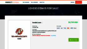 What Lovebd.com website looked like in 2021 (3 years ago)