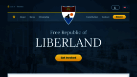 What Liberland.org website looked like in 2021 (3 years ago)