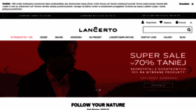 What Lancerto.com website looked like in 2021 (3 years ago)