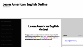 What Learnamericanenglishonline.com website looked like in 2021 (3 years ago)