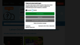 What Lehrer-online.de website looked like in 2021 (3 years ago)