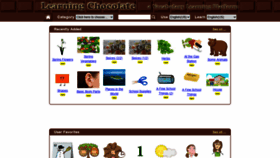 What Learningchocolate.com website looked like in 2021 (3 years ago)