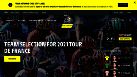 What Letour.fr website looked like in 2021 (4 years ago)
