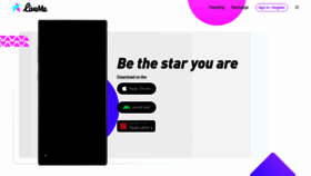 What Liveme.com website looked like in 2021 (3 years ago)