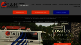 What Lhcomfort.com website looked like in 2021 (3 years ago)