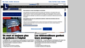 What Lessentiel.lu website looked like in 2021 (4 years ago)