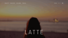 What Latte.la website looked like in 2021 (3 years ago)