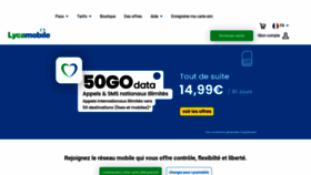What Lycamobile.fr website looked like in 2021 (4 years ago)