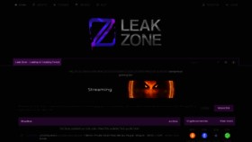 What Leakzone.net website looked like in 2021 (3 years ago)