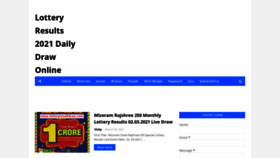 What Lotteryresultdraw.com website looked like in 2021 (3 years ago)