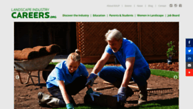 What Landscapeindustrycareers.org website looked like in 2021 (3 years ago)