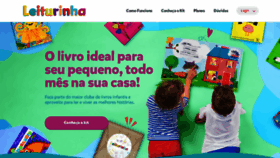 What Leiturinha.com.br website looked like in 2021 (3 years ago)