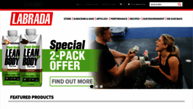 What Labrada.com website looked like in 2021 (3 years ago)