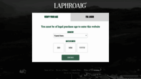 What Laphroaig.com website looked like in 2021 (3 years ago)