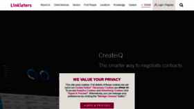 What Linklaters.com website looked like in 2021 (3 years ago)