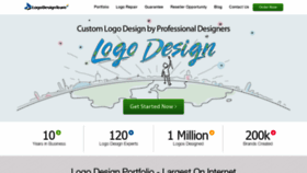 What Logodesignteam.com website looked like in 2021 (3 years ago)