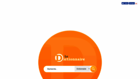 What Le-dictionnaire.com website looked like in 2021 (3 years ago)