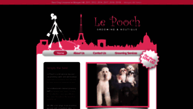What Lepoochgrooming.com website looked like in 2021 (3 years ago)
