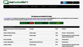 What Live-footballontv.com website looked like in 2021 (3 years ago)