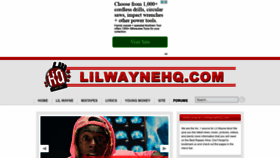What Lilwaynehq.com website looked like in 2021 (3 years ago)