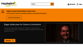 What Lincolnshire.gov.uk website looked like in 2021 (3 years ago)