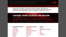 What Lincolnelectric.com website looked like in 2021 (3 years ago)
