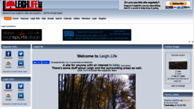 What Leighlife.com website looked like in 2021 (3 years ago)