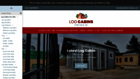 What Logcabinsforsaleuk.com website looked like in 2021 (3 years ago)