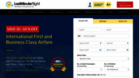 What Lastminuteflight.com website looked like in 2021 (3 years ago)