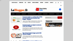 What Leblogger.fr website looked like in 2021 (3 years ago)