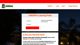 What Learn.uniswa.sz website looked like in 2021 (3 years ago)