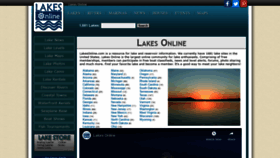 What Lakesonline.com website looked like in 2021 (3 years ago)